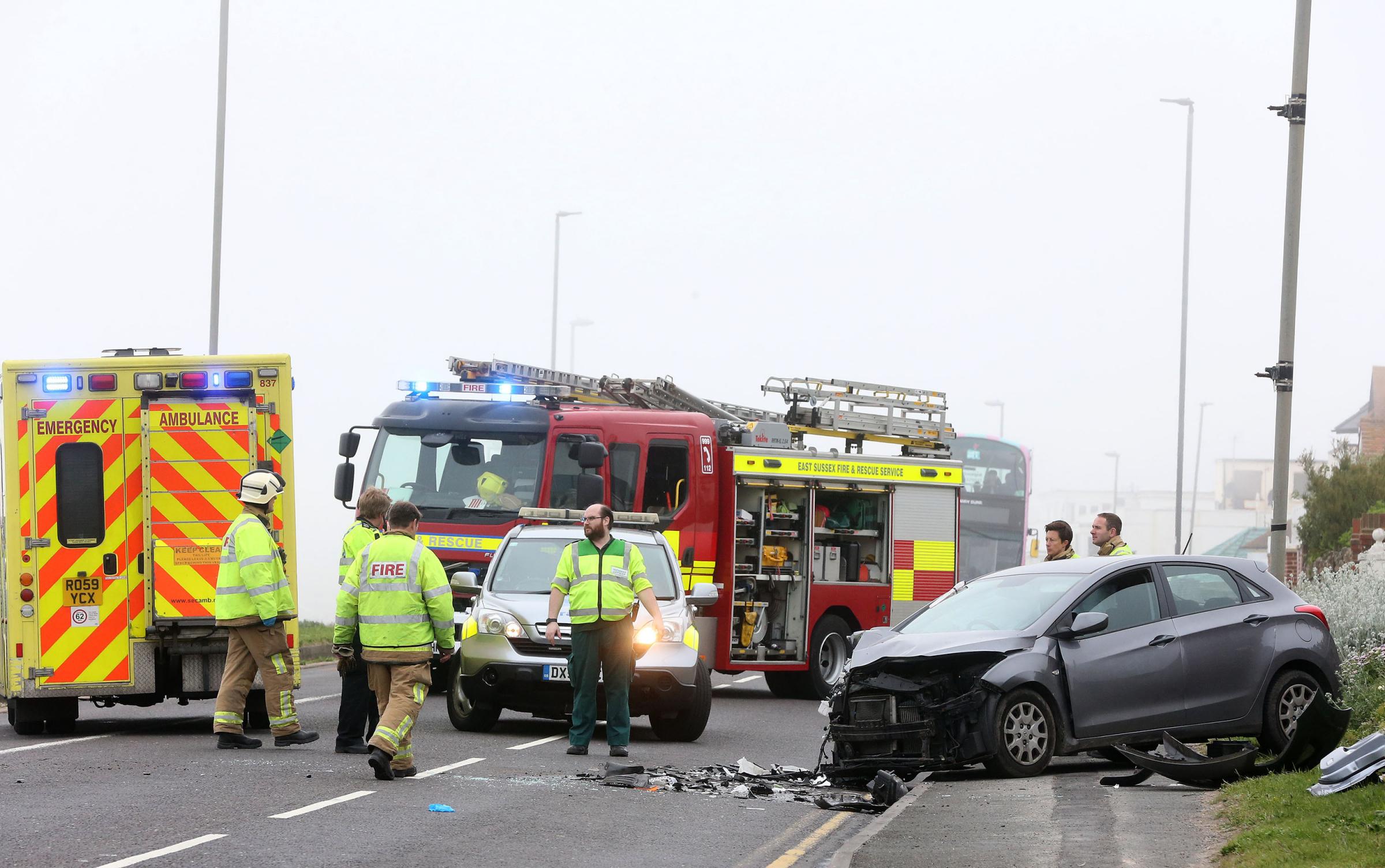 Drivers walk away from serious head-on collision on South Coast Road