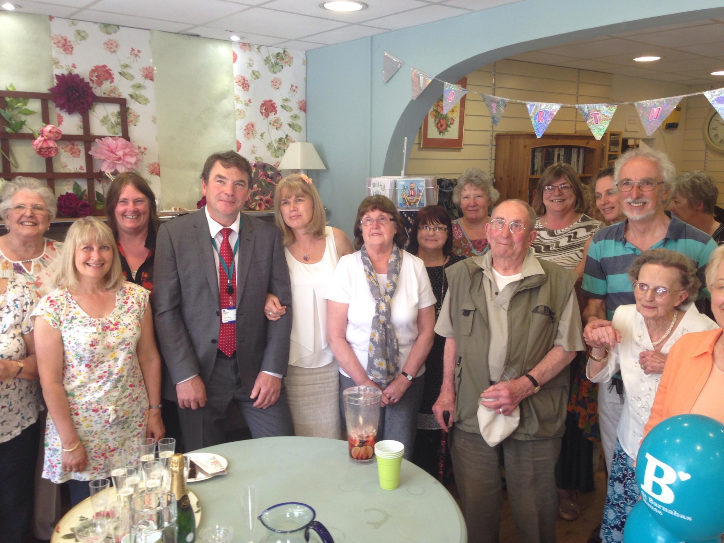 Hospice staff celebrate their shop’s 10th year