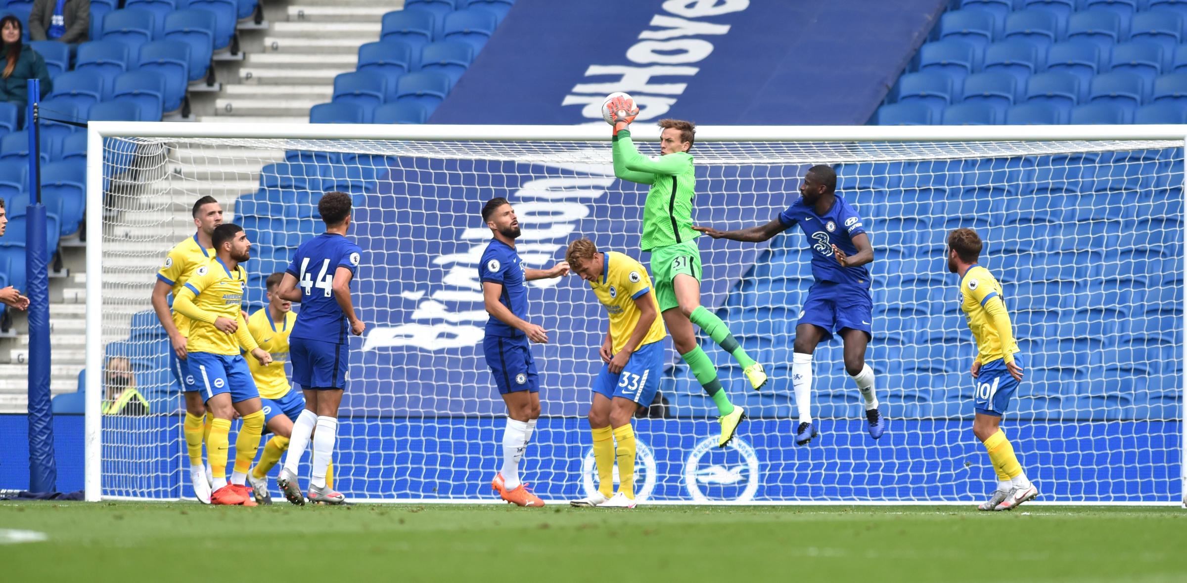 Christian Walton injured as Albion draw with Chelsea
