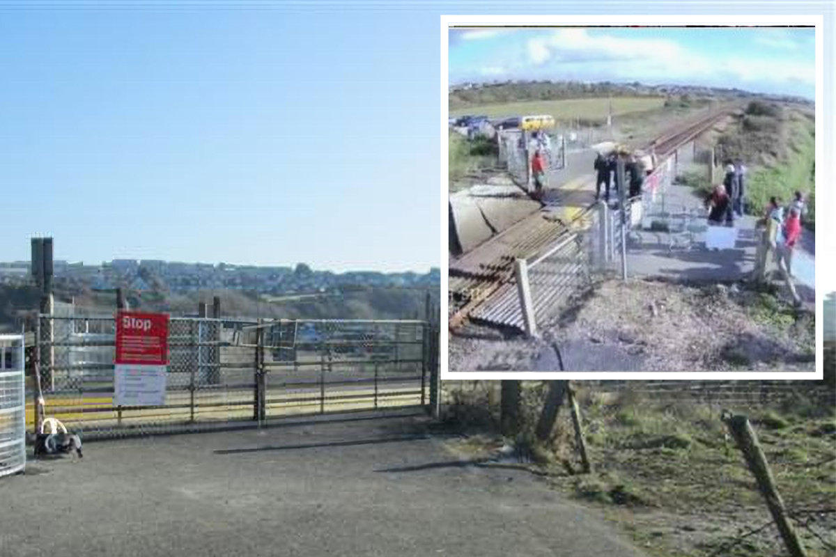 Funeral Procession Pictured At Tide Mills Level Crossing The Argus