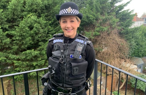 PC Lucy Thomas is on the Sussex Police fast track detective training scheme