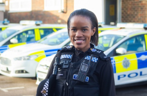 PC Nandi Luthuli is on the Sussex Police fast track detective training scheme