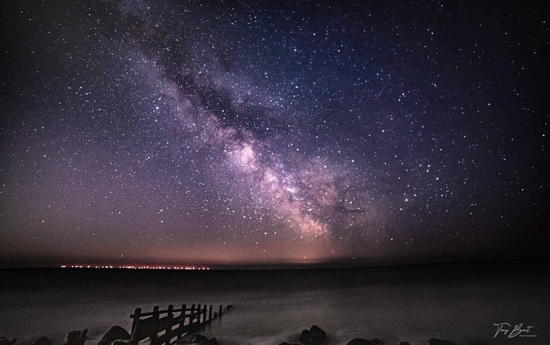 The Milky Way over Climping by Tony Bent