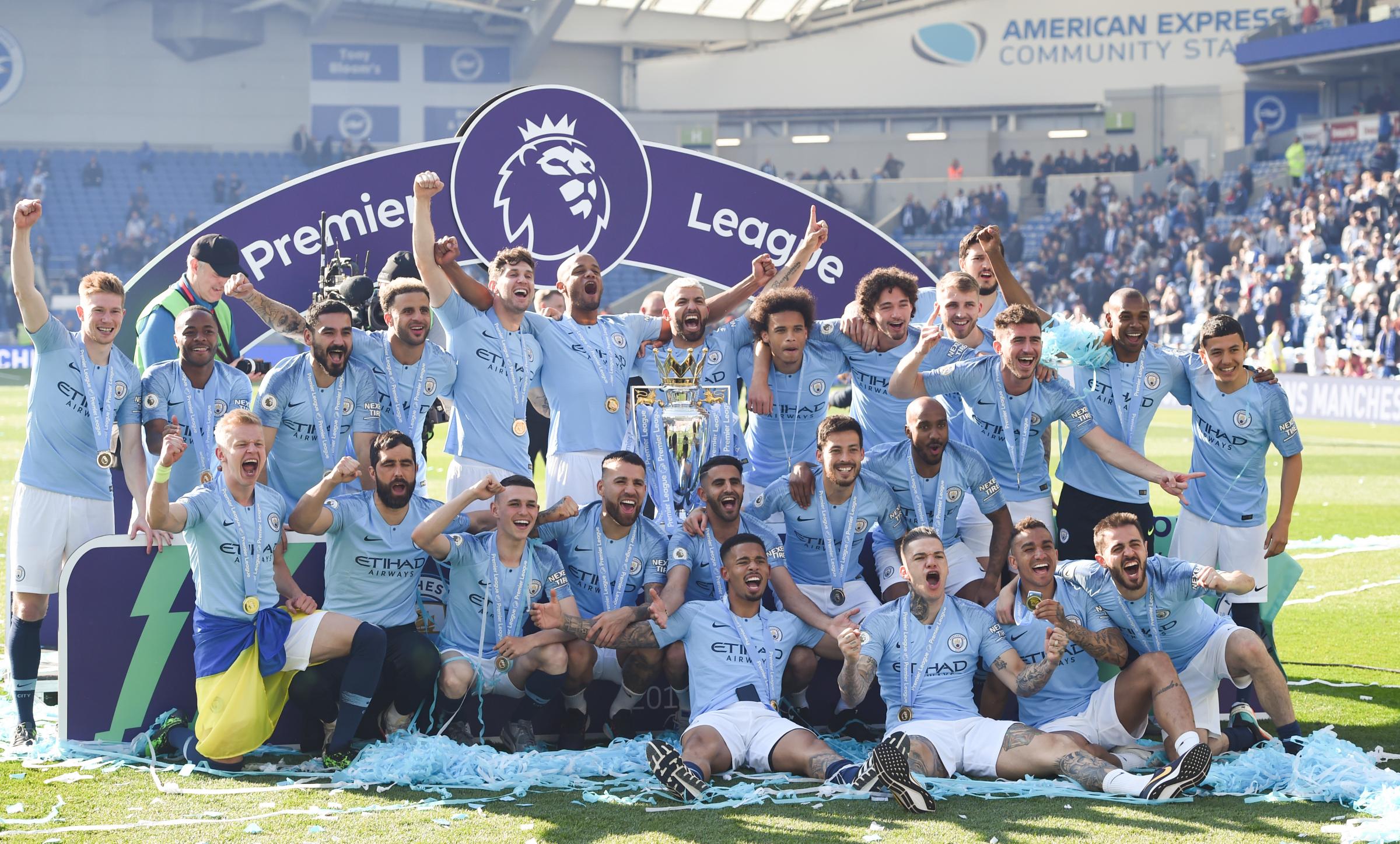 Manchester City come to the Amex as Premier League champions