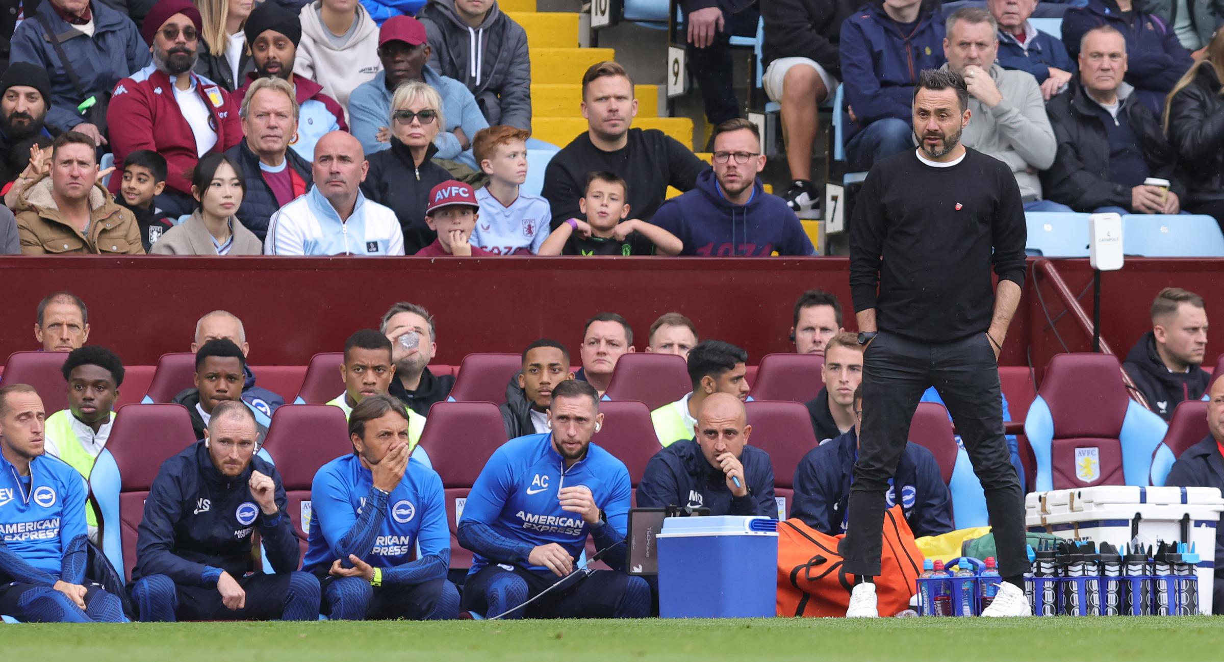 Roberto De Zerbi's message as Brighton lose at Aston Villa