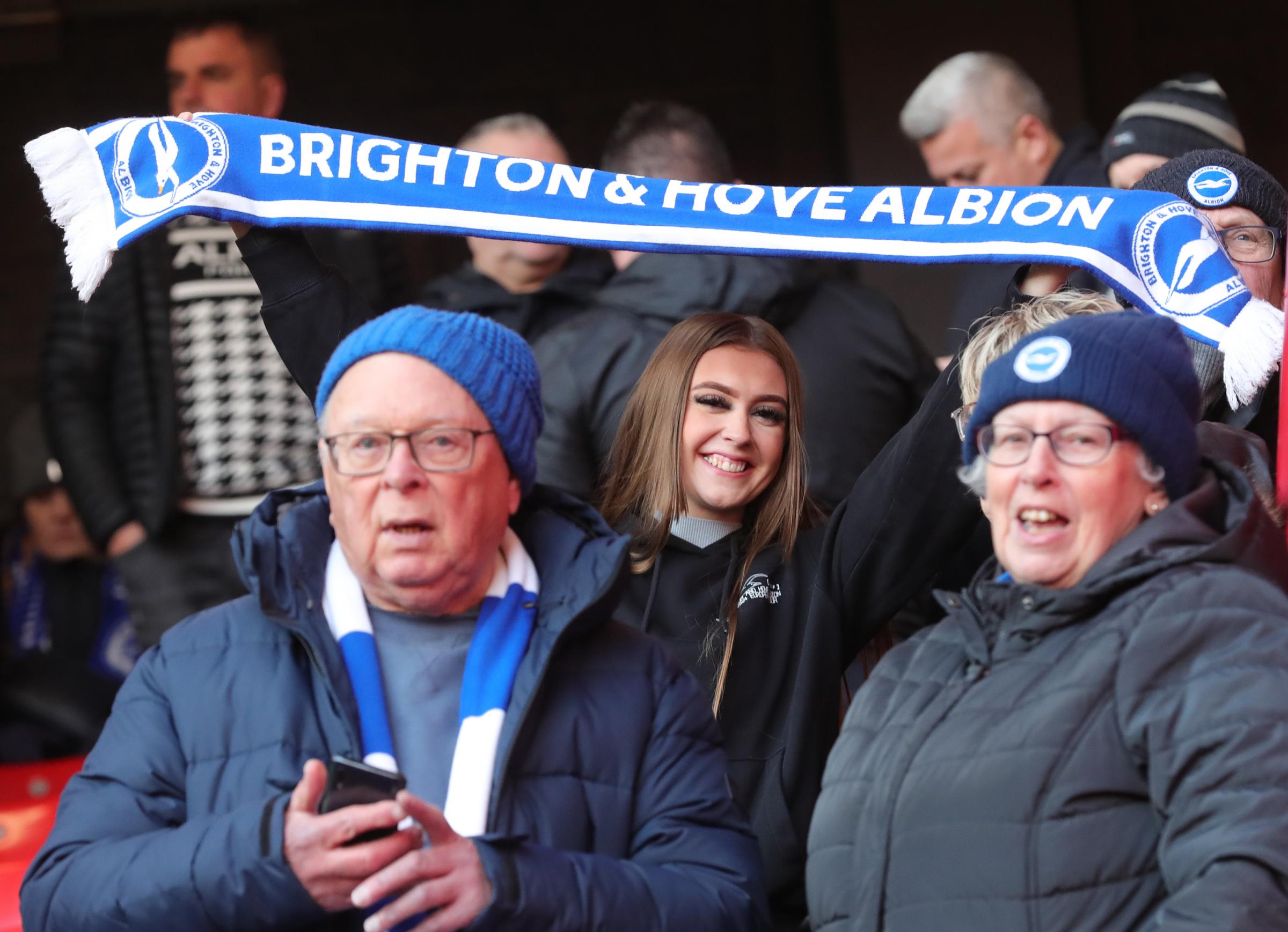 Fan pictures from Brighton's 5-2 FA Cup victory over Sheffield United